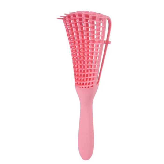 Easy detangler brush for detangling curly hair